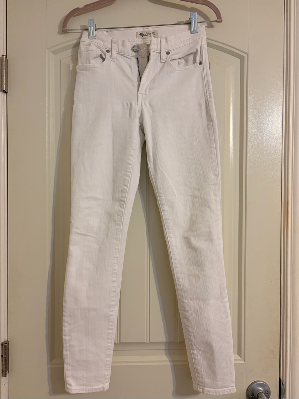 Madewell White Skinny High-Rise Jeans
